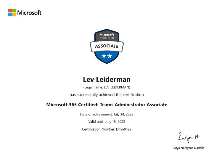 Microsoft teams administrator&nbsp;